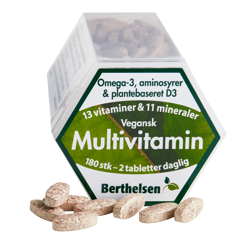 Berthelsen Vegansk Multivitamin (180 tabl)