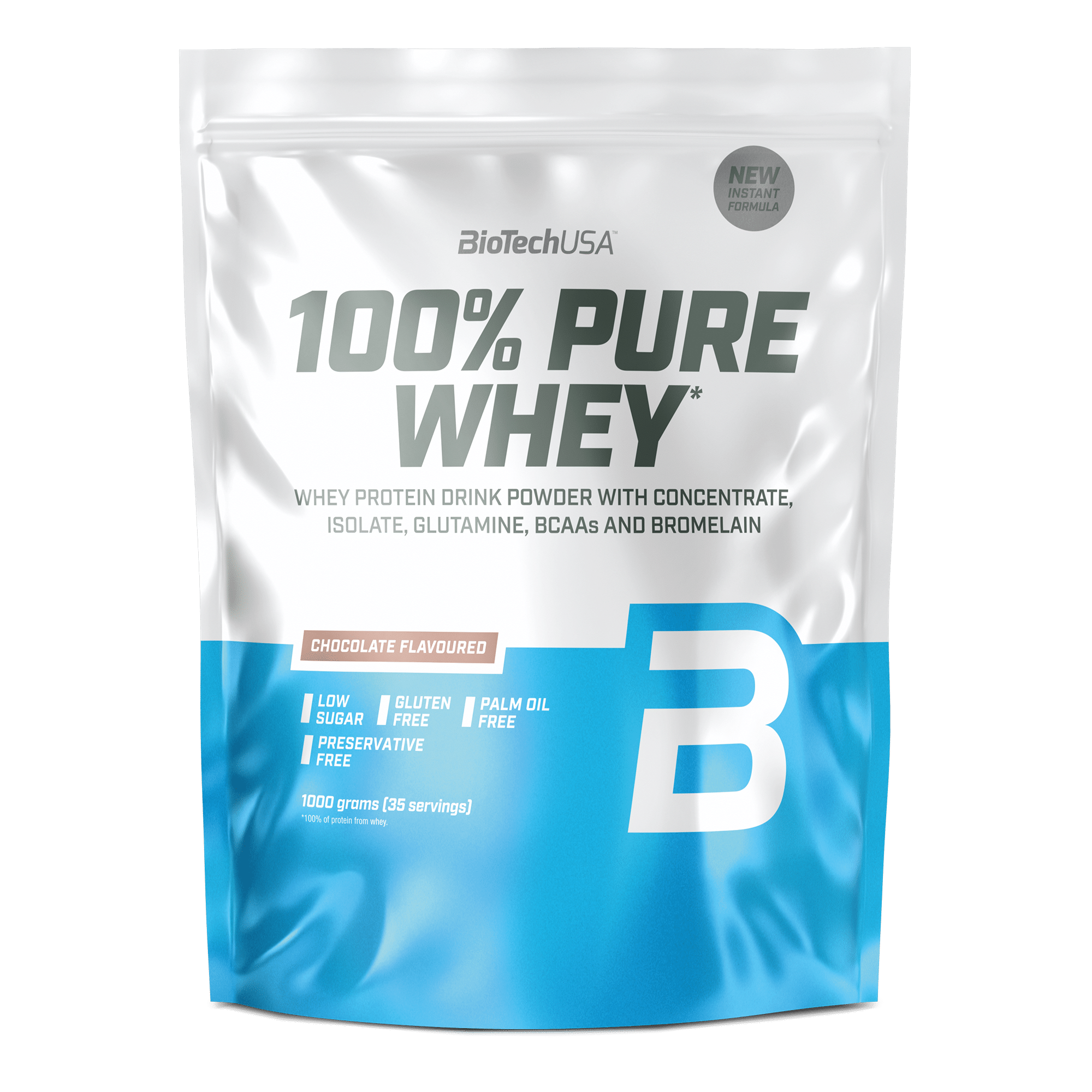 BioTechUSA Pure Whey (1kg) - Chocolate - Proteinpulver