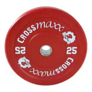 Crossmaxx Bumper Plate 25 kg Rød - olympisk vægtskive 45 cm, 50 mm hul