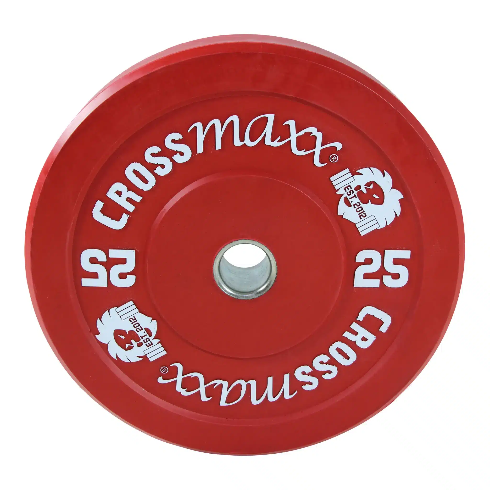 Crossmaxx Bumper Plate 25 kg Rød - olympisk vægtskive 45 cm, 50 mm hul