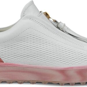Ecco Tray Dame Golfsko Uden Spikes - Bright White/Bubble Gum - Str. 39 Normal