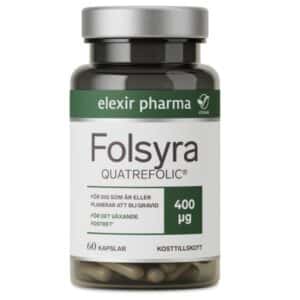 Elexir Pharma Folsyre, 60 kapsler