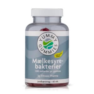 Fitness Pharma Yummy Gummies Mælkesyrebakterier - Jordbærsmag (60 stk)