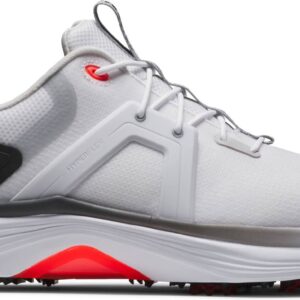 FootJoy HyperFlex (2025) Vandtætte Herre Golfsko Med Spikes - White/Black/Red - Str. 39 Normal