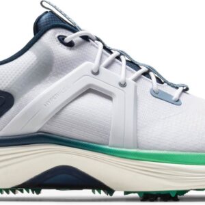 FootJoy HyperFlex (2026) Vandtætte Herre Golfsko Med Spikes - White/Navy/Green - Str. 43 Normal