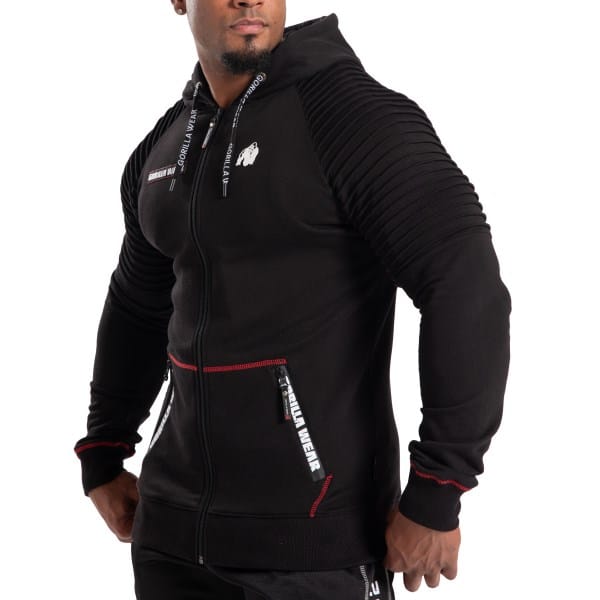 Gorilla Wear Georgia Zip Hoodie, S, Black