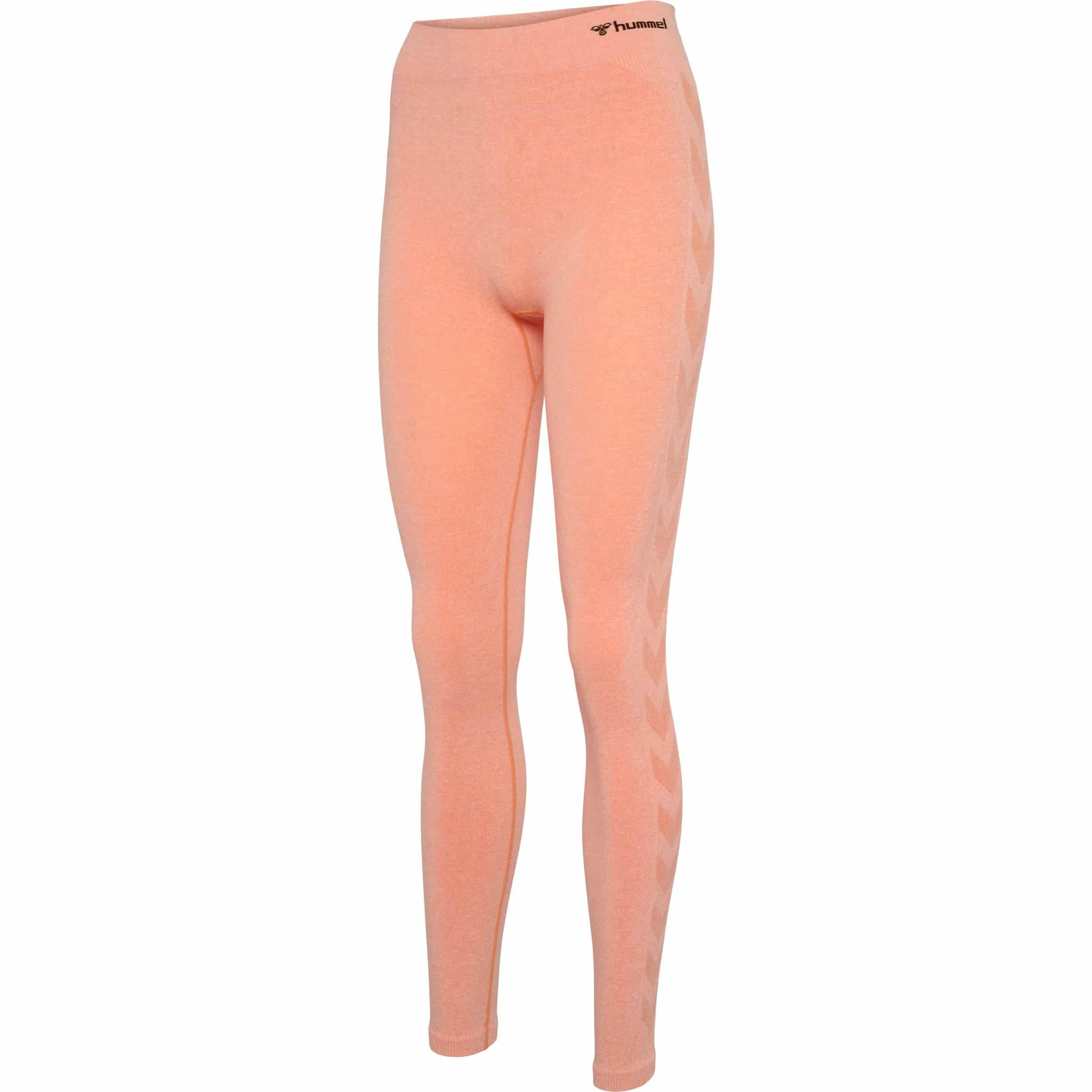 Hummel CI Seamless Mid Waist Scrunch Tights – Canyon Sunset Melange - Træningstøj til Kvinder