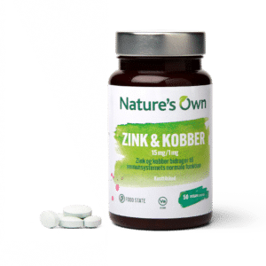 Natures Own Zink og Kobber Food State (50 tab)