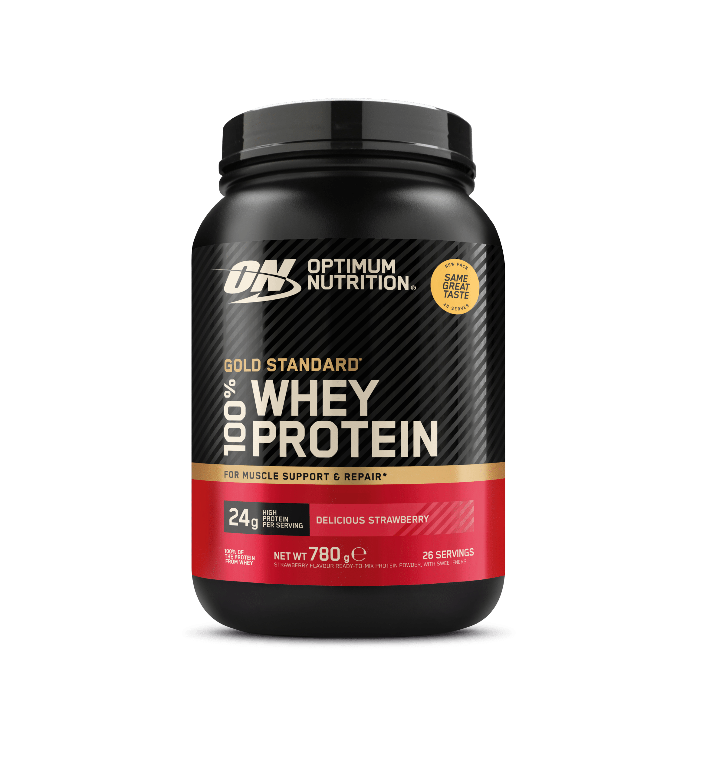 Optimum Nutrition Gold Standard 100% Whey - Delicious Strawberry (780g) - Proteinpulver