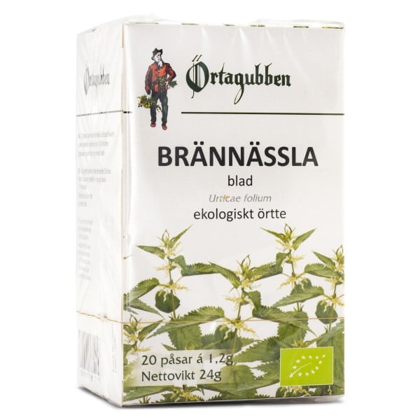 Örtagubben Te Brændenældeblade Øko, 20 poser