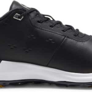 Puma Phantomcat Nitro Plus Vandtætte Herre Golfsko Med Spikes - Puma Black/Puma Silver/Yellow Sizzle - Str. 44 1/2 Normal