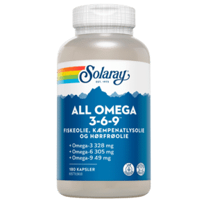 Solaray All Omega 3-6-9 (180 kapsler)