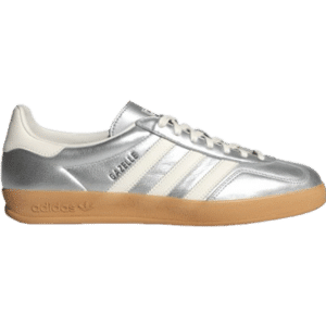 adidas Gazelle Indoor Shoes - Silver Metallic/Core White/Core Black