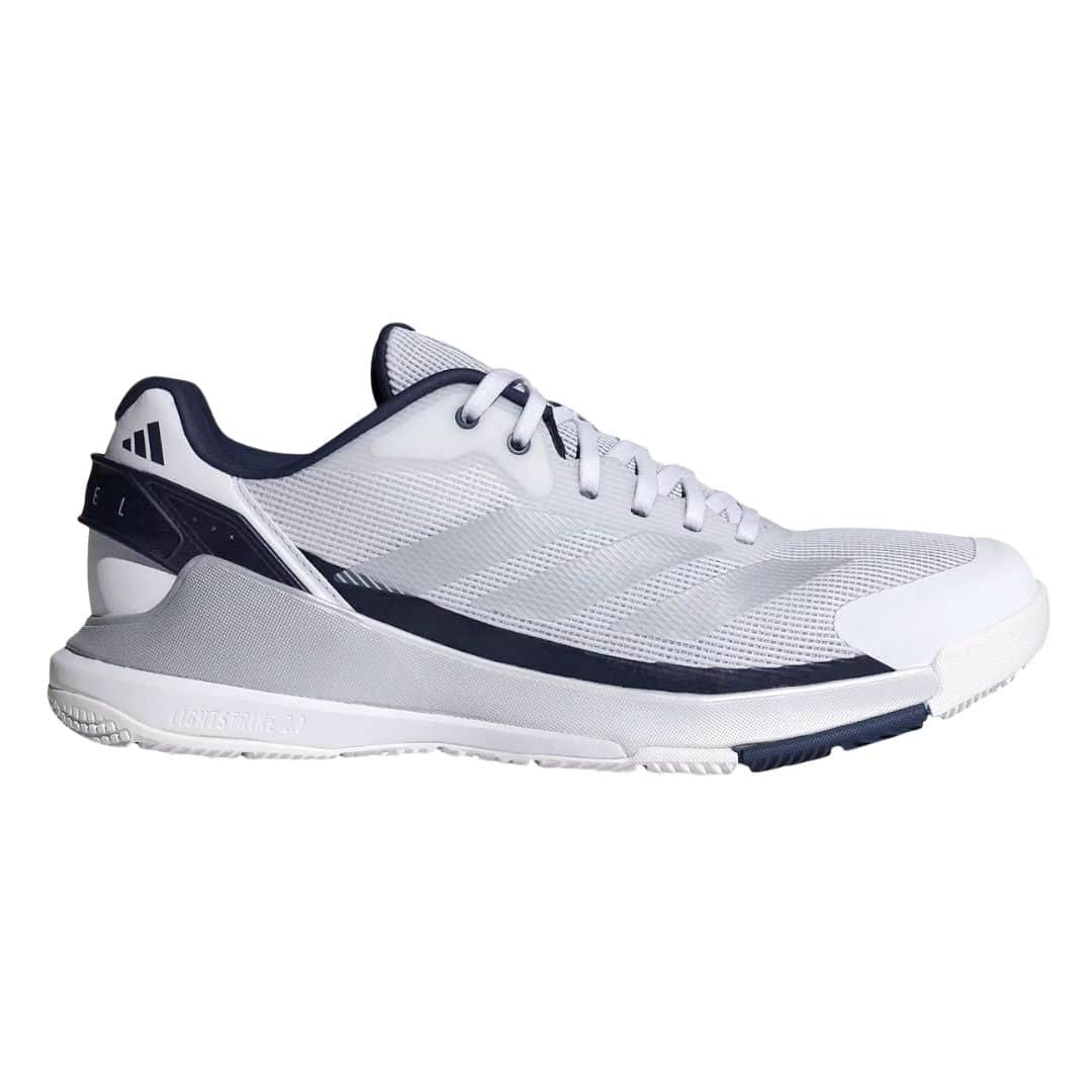 Adidas Crazyquick LS Men Padelsko (Cloud White/Silver Metallic/Dark Blue) - 41 1/3