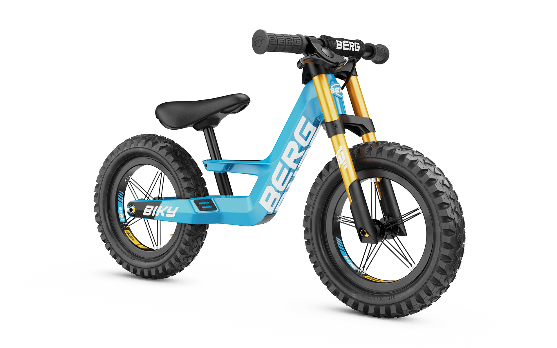 BERG Biky Cross med håndbremse - Løbecykel - Blå - Fra 2,5+ år