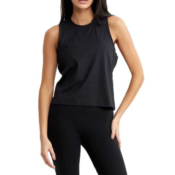 Drop Of Mindfulness Relaxed Tank Top, S, Black