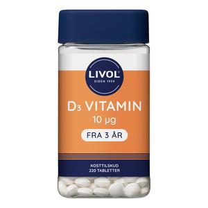 Livol D3 vitamin 10 Âµg - 220 tabl.