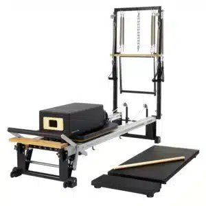 Merrithew V2 Max Plus Reformer Bundle pilatesreformer, sort/sølv, 250 cm
