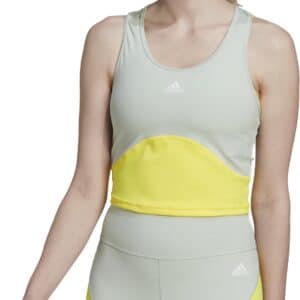 Adidas Aeroready Train Hiit Crop Top Dame Grå